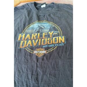 Harley Davidson T-Shirt Size 2X Black Milwaukee Logo Cocoa Beach Florida